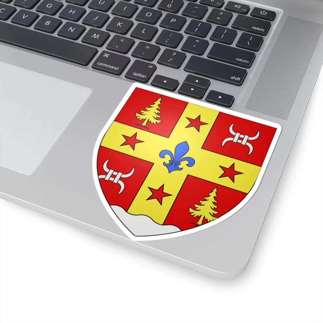 Blason ville ca Lebel-sur-Quévillon (Canada) (Coat of Arms) STICKER Vinyl Kiss-Cut Decal - The Sticker Space