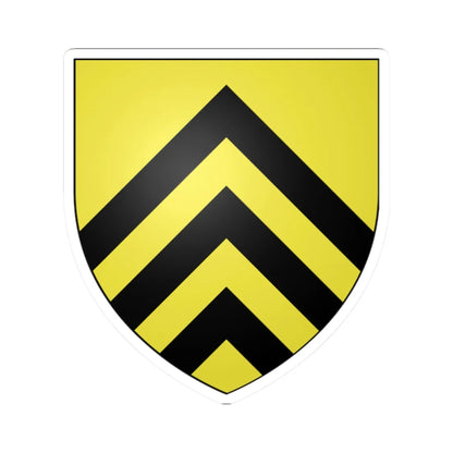 Blason ville ca Levis Québec (Canada) (Coat of Arms) STICKER Vinyl Kiss-Cut Decal 2 Inch White - The Sticker Space