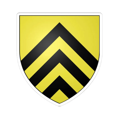 Blason ville ca Levis Québec (Canada) (Coat of Arms) STICKER Vinyl Kiss-Cut Decal 4 Inch White - The Sticker Space