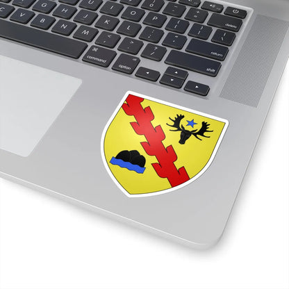 Blason ville ca Mont-Laurier Québec (Canada) (Coat of Arms) STICKER Vinyl Kiss-Cut Decal - The Sticker Space