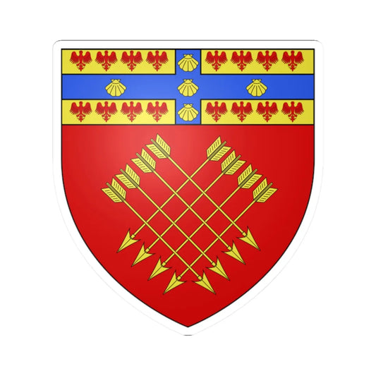 Blason ville ca Montebello Quebec (Canada) (Coat of Arms) STICKER Vinyl Kiss-Cut Decal 2 Inch White - The Sticker Space