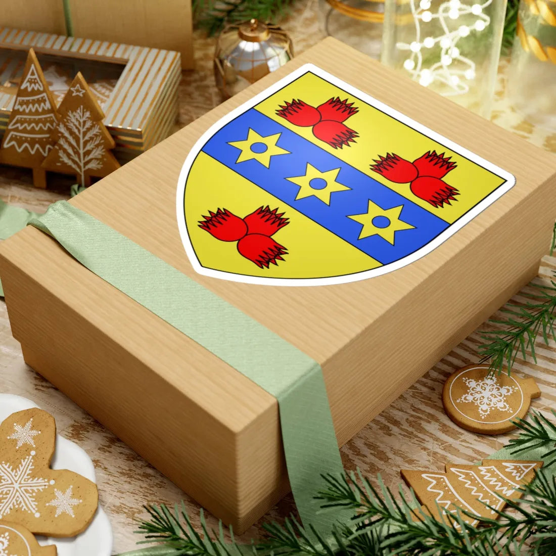 Blason ville ca Montmagny Québec (Canada) (Coat of Arms) STICKER Vinyl Kiss-Cut Decal - The Sticker Space