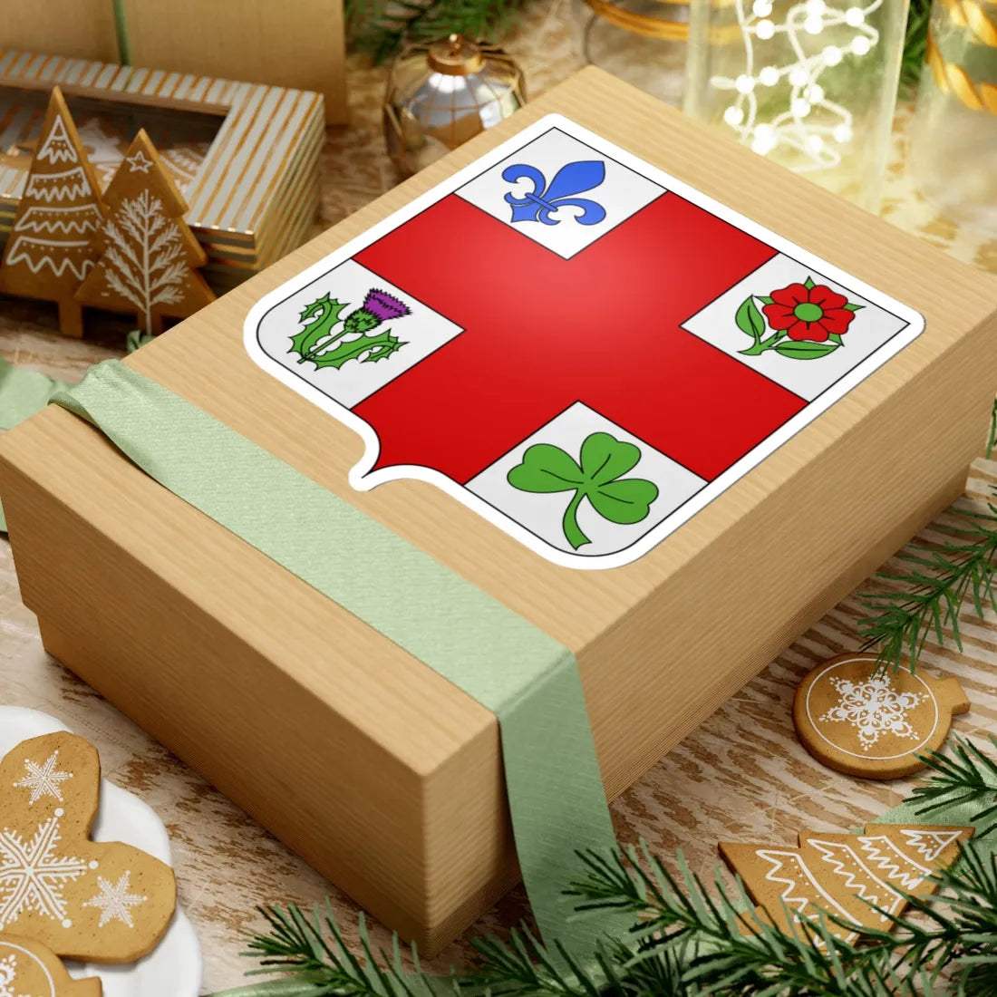 Blason ville ca Montreal Quebec (Canada) (Coat of Arms) STICKER Vinyl Kiss-Cut Decal - The Sticker Space