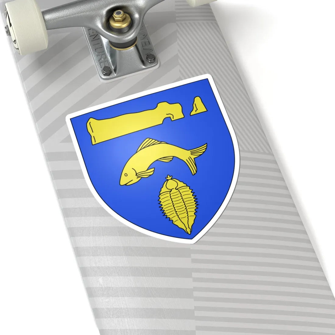 Blason ville ca Percé Québec (Canada) (Coat of Arms) STICKER Vinyl Kiss-Cut Decal - The Sticker Space