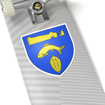 Blason ville ca Percé Québec (Canada) (Coat of Arms) STICKER Vinyl Kiss-Cut Decal - The Sticker Space