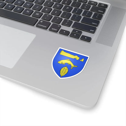 Blason ville ca Percé Québec (Canada) (Coat of Arms) STICKER Vinyl Kiss-Cut Decal - The Sticker Space