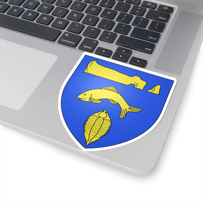 Blason ville ca Percé Québec (Canada) (Coat of Arms) STICKER Vinyl Kiss-Cut Decal - The Sticker Space