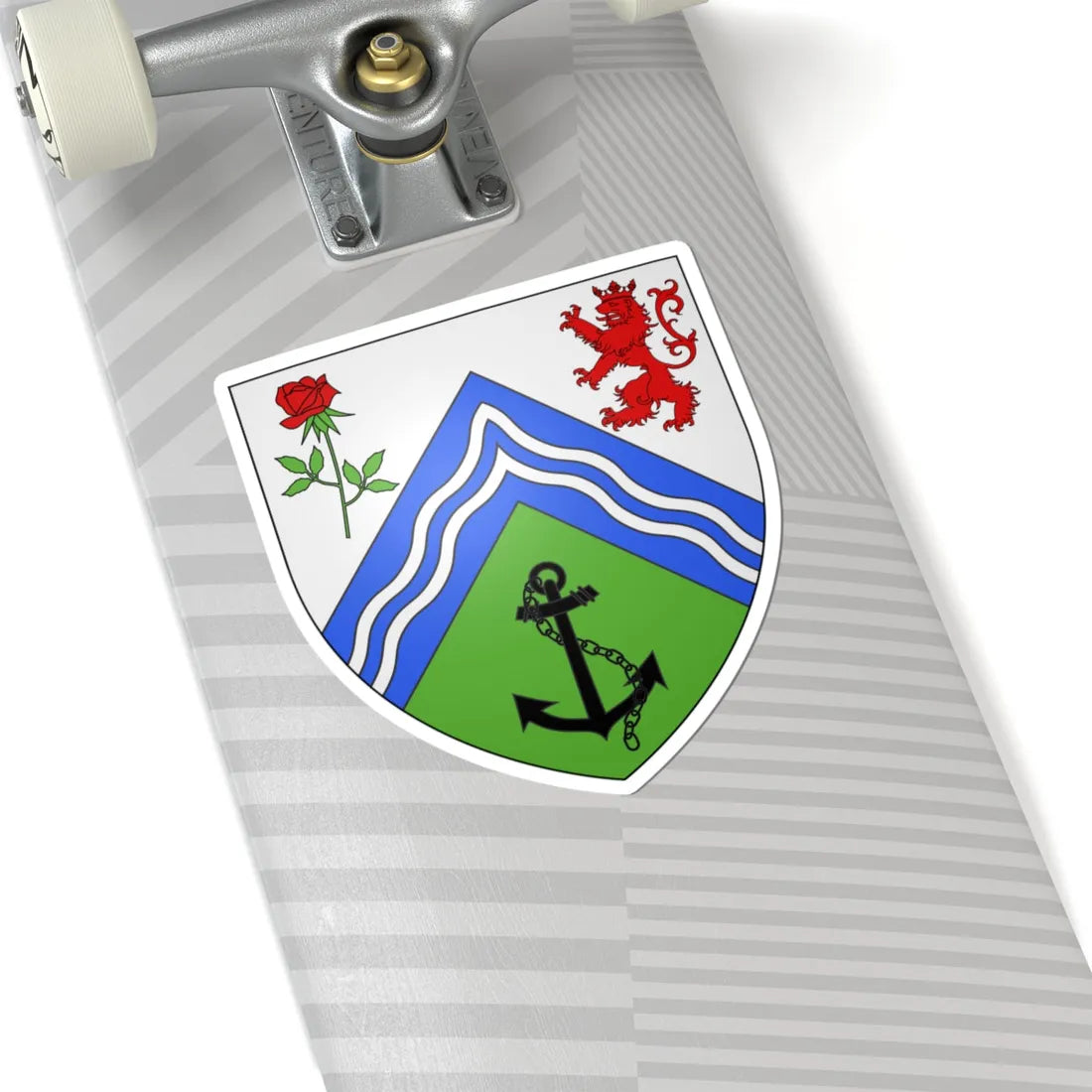 Blason ville ca Pointe-des-Cascades Québec (Canada) (Coat of Arms) STICKER Vinyl Kiss-Cut Decal - The Sticker Space