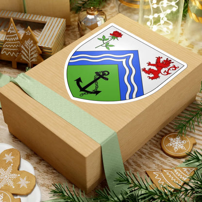 Blason ville ca Pointe-des-Cascades Québec (Canada) (Coat of Arms) STICKER Vinyl Kiss-Cut Decal - The Sticker Space