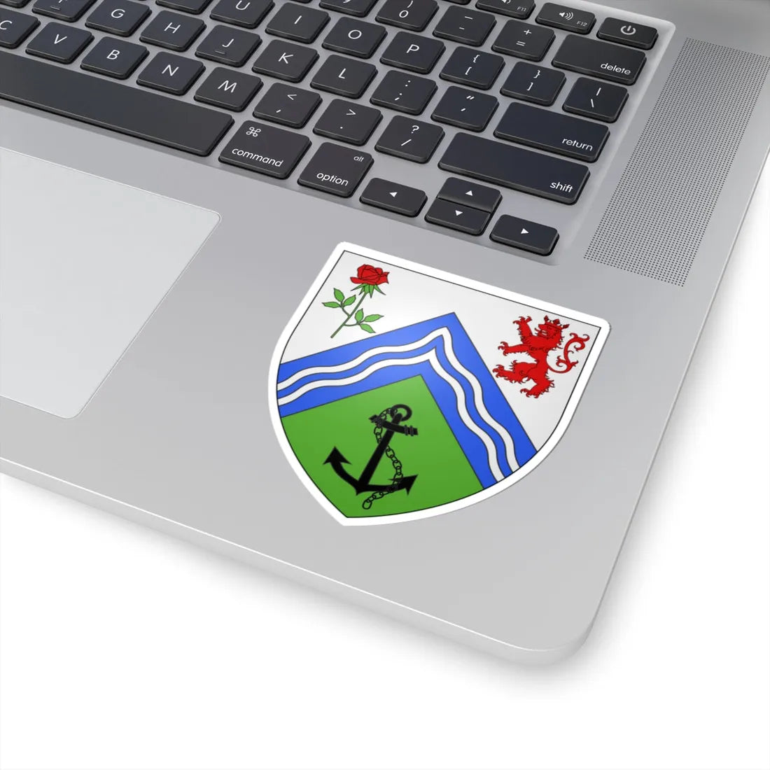 Blason ville ca Pointe-des-Cascades Québec (Canada) (Coat of Arms) STICKER Vinyl Kiss-Cut Decal - The Sticker Space