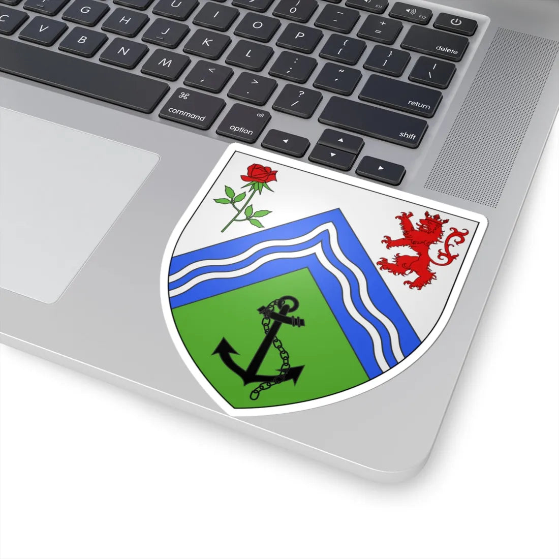 Blason ville ca Pointe-des-Cascades Québec (Canada) (Coat of Arms) STICKER Vinyl Kiss-Cut Decal - The Sticker Space