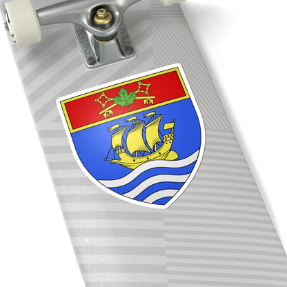Blason ville ca Quebec Quebec (Canada) (Coat of Arms) STICKER Vinyl Kiss-Cut Decal - The Sticker Space