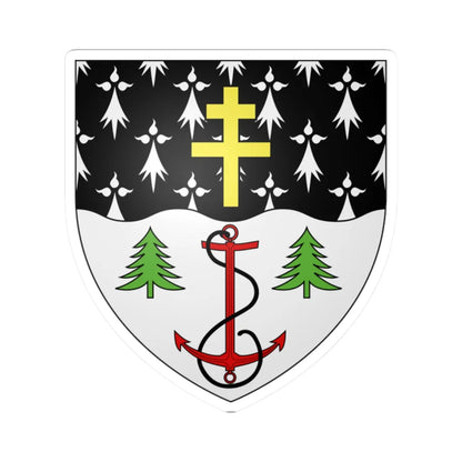 Blason ville ca Rimouski Québec (Canada) (Coat of Arms) STICKER Vinyl Kiss-Cut Decal 2 Inch White - The Sticker Space