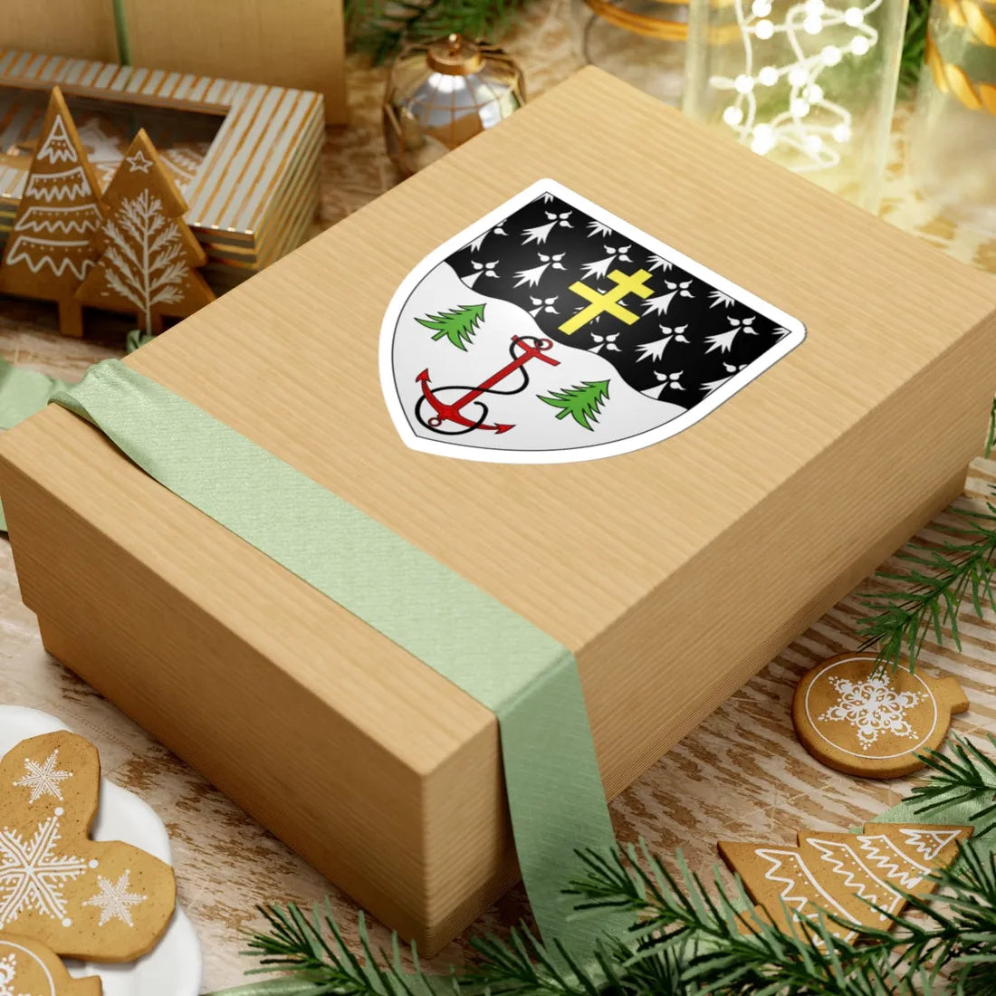 Blason ville ca Rimouski Québec (Canada) (Coat of Arms) STICKER Vinyl Kiss-Cut Decal - The Sticker Space