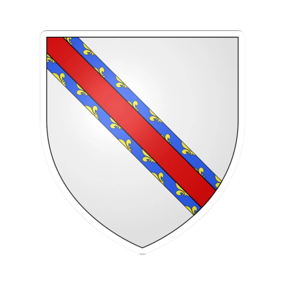 Blason ville ca Roberval 1903 Québec (Canada) (Coat of Arms) STICKER Vinyl Kiss-Cut Decal 2 Inch White - The Sticker Space