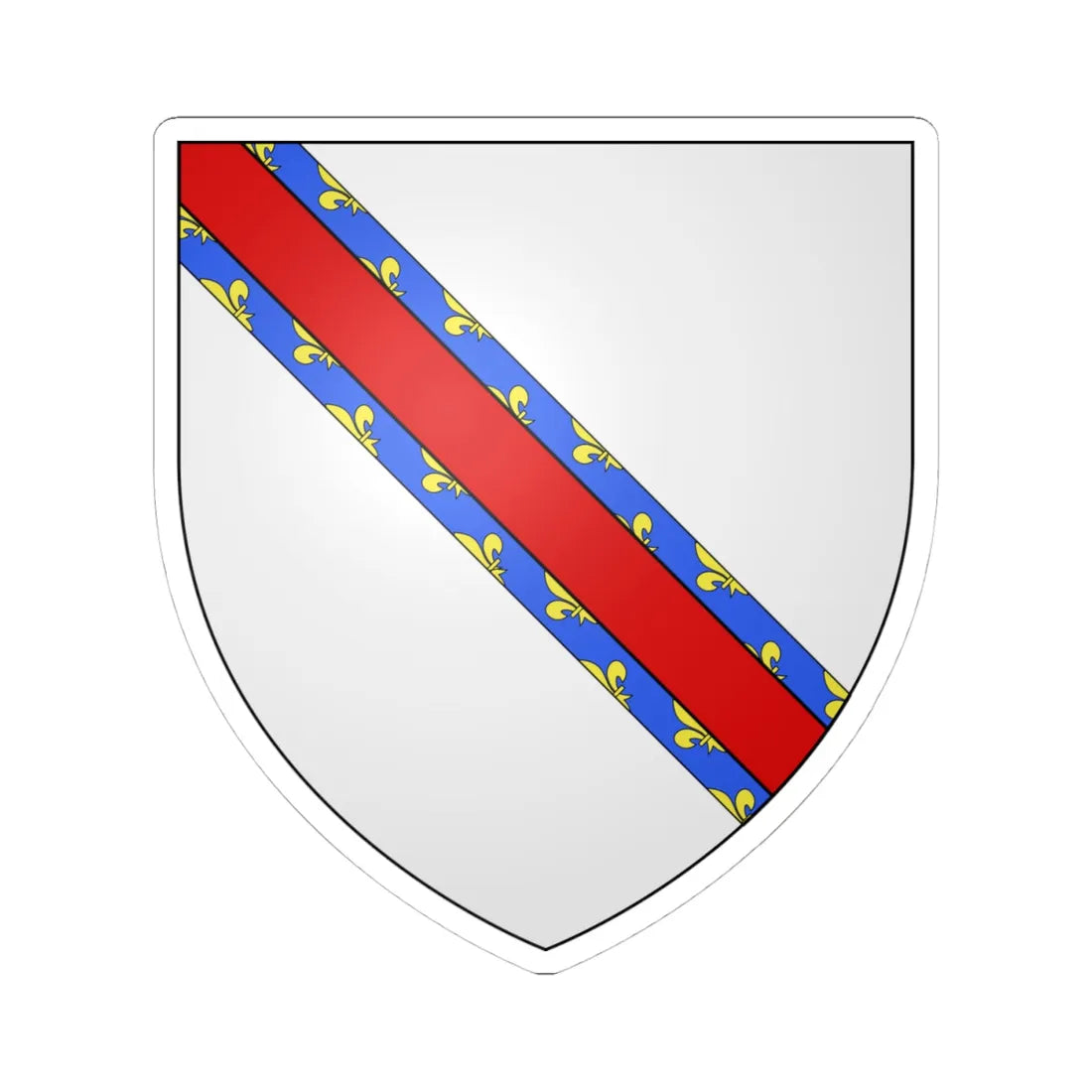 Blason ville ca Roberval 1903 Québec (Canada) (Coat of Arms) STICKER Vinyl Kiss-Cut Decal 4 Inch White - The Sticker Space