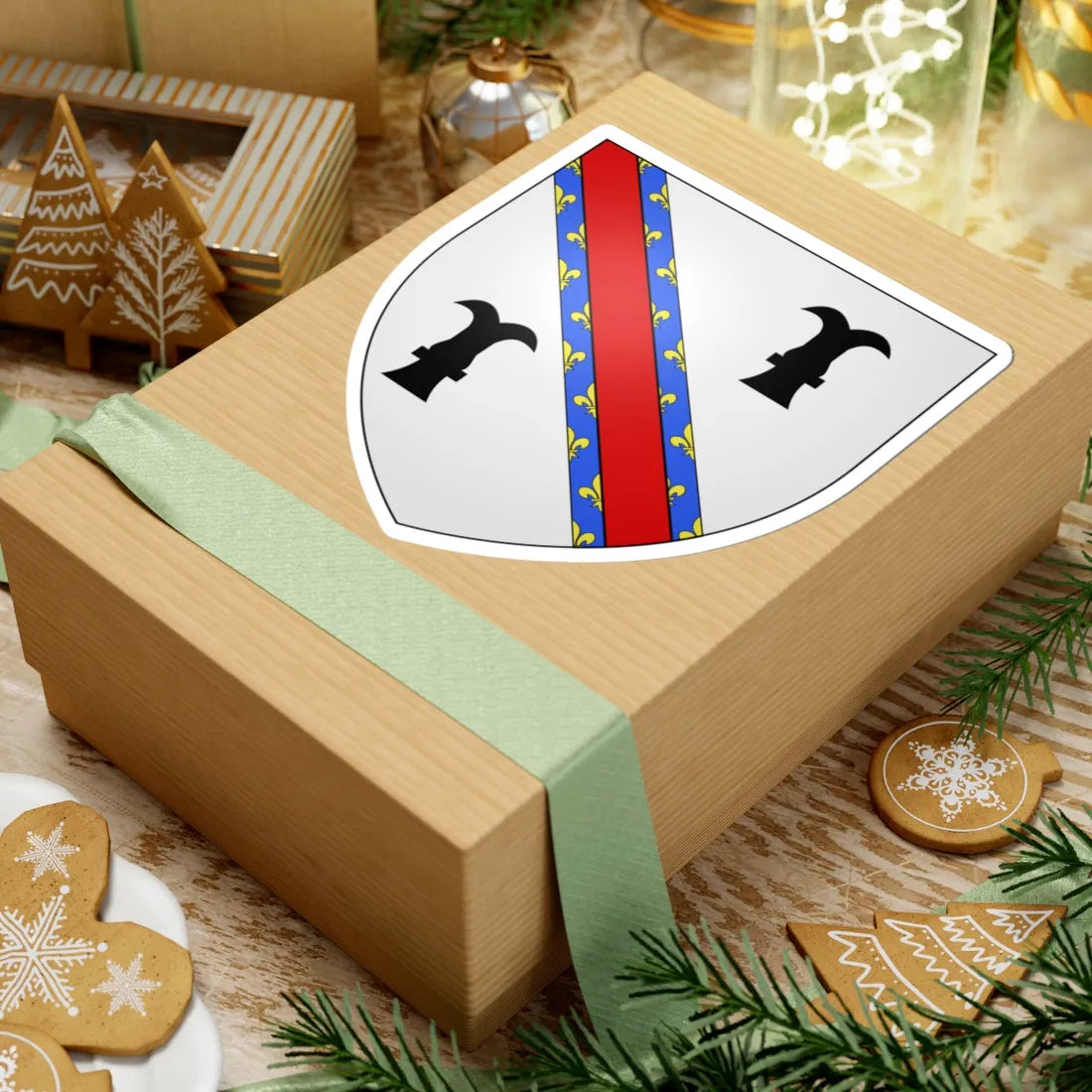 Blason ville ca Roberval 1959 Québec (Canada) (Coat of Arms) STICKER Vinyl Kiss-Cut Decal - The Sticker Space