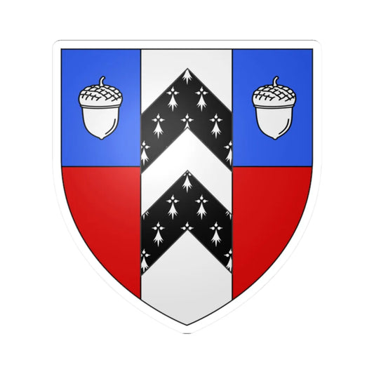 Blason ville ca Saint-Bruno-de-Montarville (Canada) (Coat of Arms) STICKER Vinyl Kiss-Cut Decal 2 Inch White - The Sticker Space