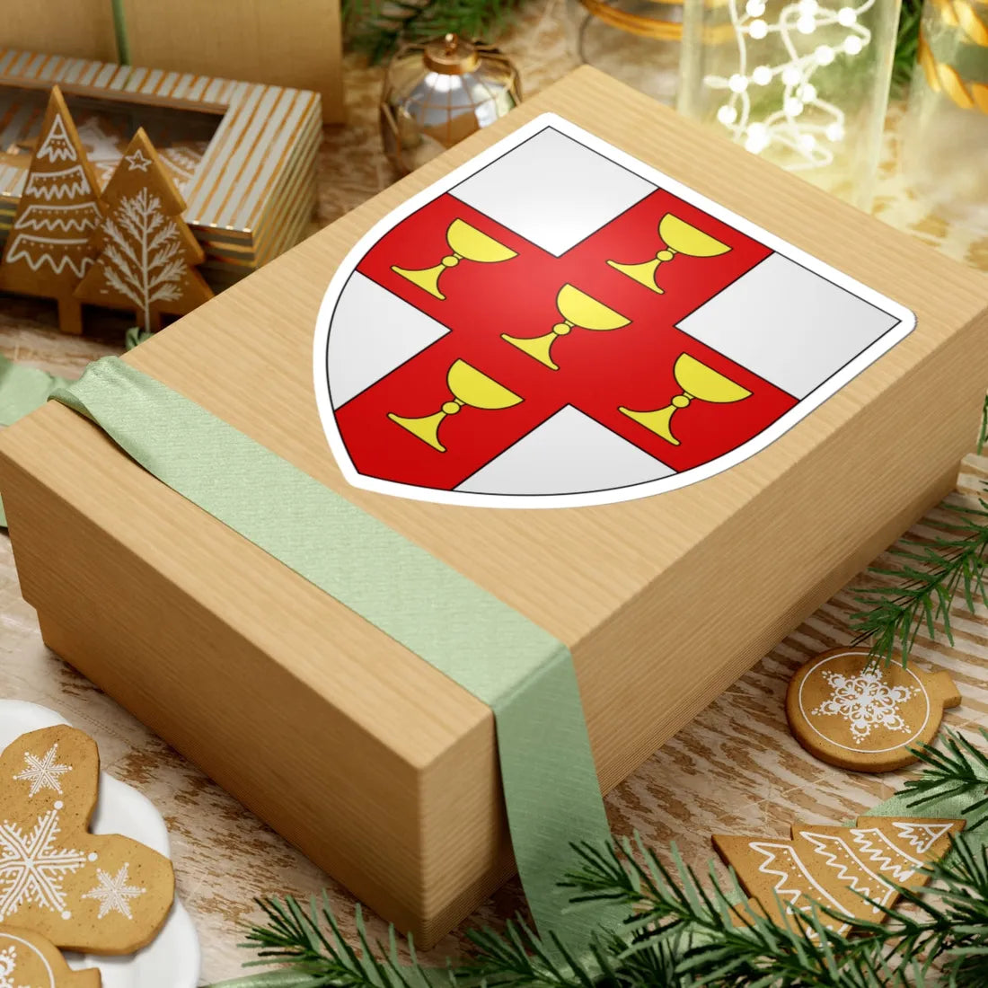 Blason ville ca Saint-Calixte Québec (Canada) (Coat of Arms) STICKER Vinyl Kiss-Cut Decal - The Sticker Space