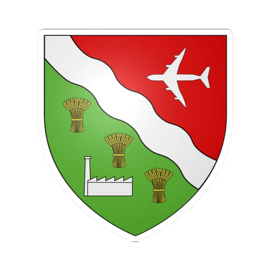 Blason ville ca Saint-Félicien (Canada) (Coat of Arms) STICKER Vinyl Kiss-Cut Decal 2 Inch White - The Sticker Space