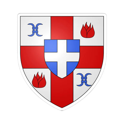 Blason ville ca Saint-Georges Québec (Canada) (Coat of Arms) STICKER Vinyl Kiss-Cut Decal 4 Inch White - The Sticker Space