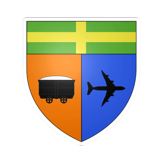 Blason ville ca Saint-Honoré Québec (Canada) (Coat of Arms) STICKER Vinyl Kiss-Cut Decal 2 Inch White - The Sticker Space