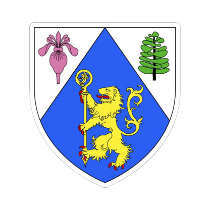 Blason ville ca Saint-Jérôme Québec (Canada) (Coat of Arms) STICKER Vinyl Kiss-Cut Decal 6 Inch White - The Sticker Space