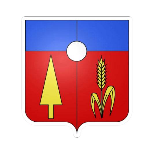 Blason ville ca Saint-Tharcisius Québec (Canada) (Coat of Arms) STICKER Vinyl Kiss-Cut Decal 2 Inch White - The Sticker Space