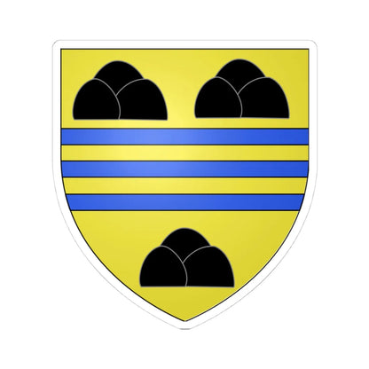 Blason ville CA Saint-Étienne-des-Grès (Canada) (Coat of Arms) STICKER Vinyl Kiss-Cut Decal 4 Inch White - The Sticker Space