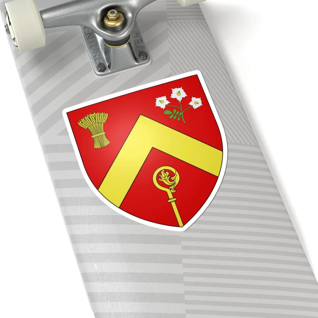 Blason ville ca Saint-Ubalde Québec (Canada) (Coat of Arms) STICKER Vinyl Kiss-Cut Decal - The Sticker Space