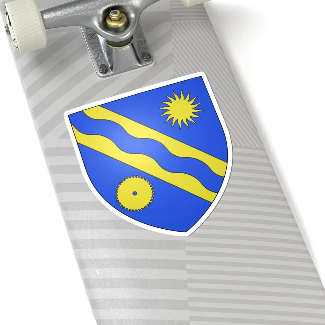 Blason ville ca Sainte-Apolline-de-Patton Québec (Canada) (Coat of Arms) STICKER Vinyl Kiss-Cut Decal - The Sticker Space