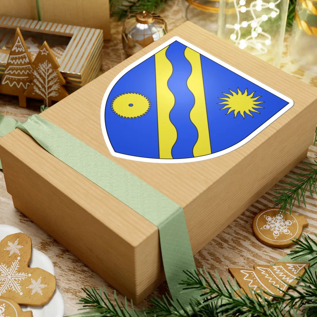 Blason ville ca Sainte-Apolline-de-Patton Québec (Canada) (Coat of Arms) STICKER Vinyl Kiss-Cut Decal - The Sticker Space