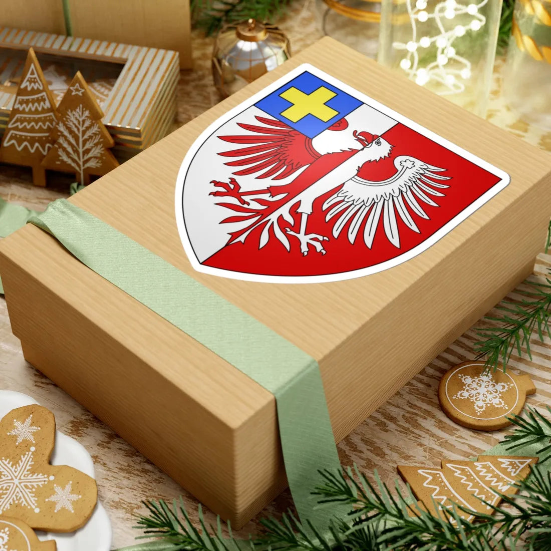 Blason ville ca Sainte-Claire Québec (Canada) (Coat of Arms) STICKER Vinyl Kiss-Cut Decal - The Sticker Space