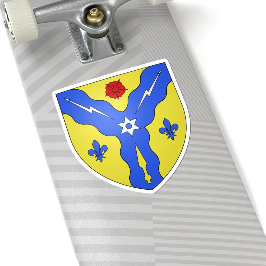 Blason ville ca Sherbrooke Québec (Canada) (Coat of Arms) STICKER Vinyl Kiss-Cut Decal - The Sticker Space