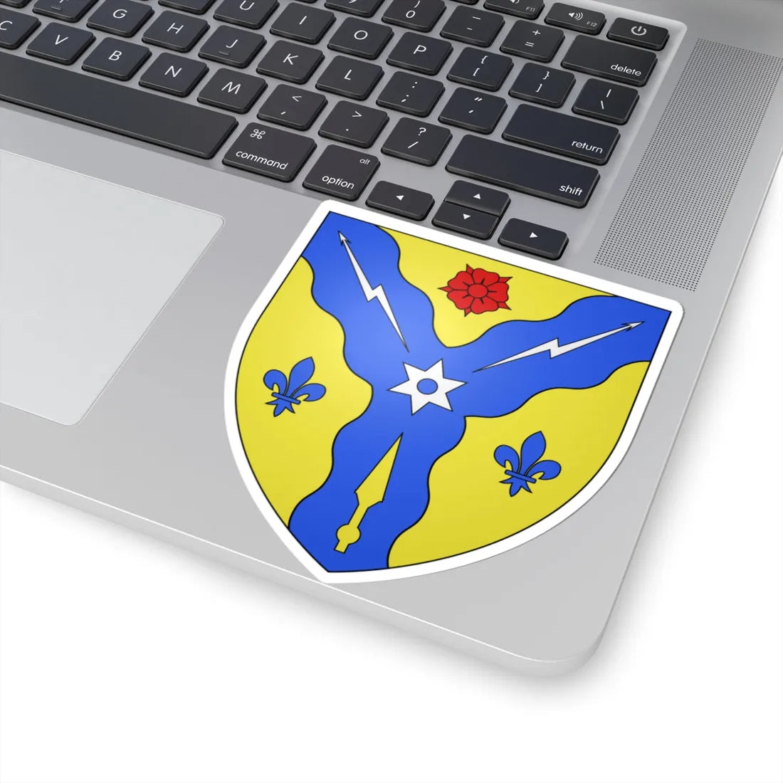 Blason ville ca Sherbrooke Québec (Canada) (Coat of Arms) STICKER Vinyl Kiss-Cut Decal - The Sticker Space