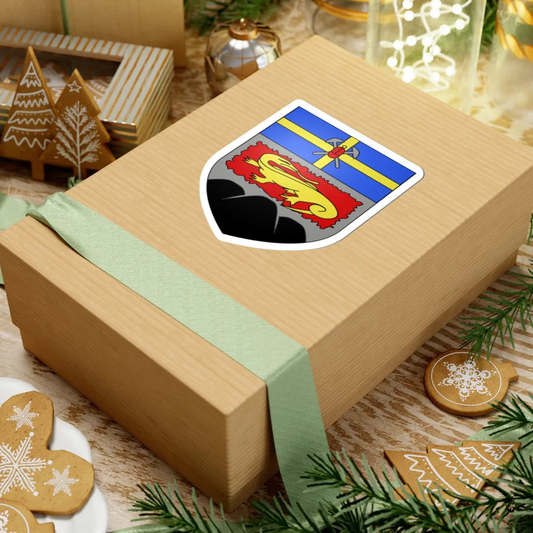 Blason ville ca Thetford Mines Québec (Canada) (Coat of Arms) STICKER Vinyl Kiss-Cut Decal - The Sticker Space