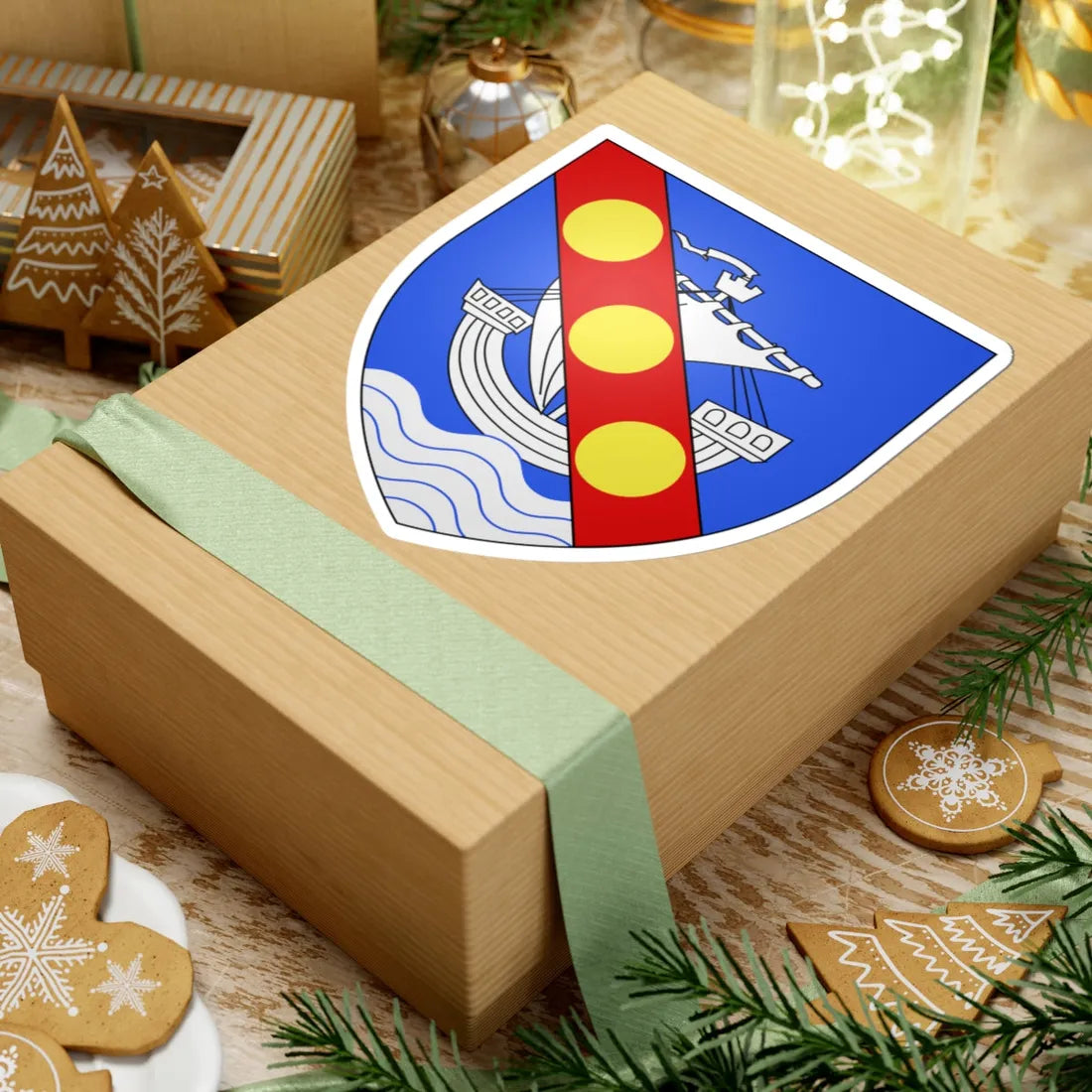 Blason ville ca Trois Pistoles Québec (Canada) (Coat of Arms) STICKER Vinyl Kiss-Cut Decal - The Sticker Space