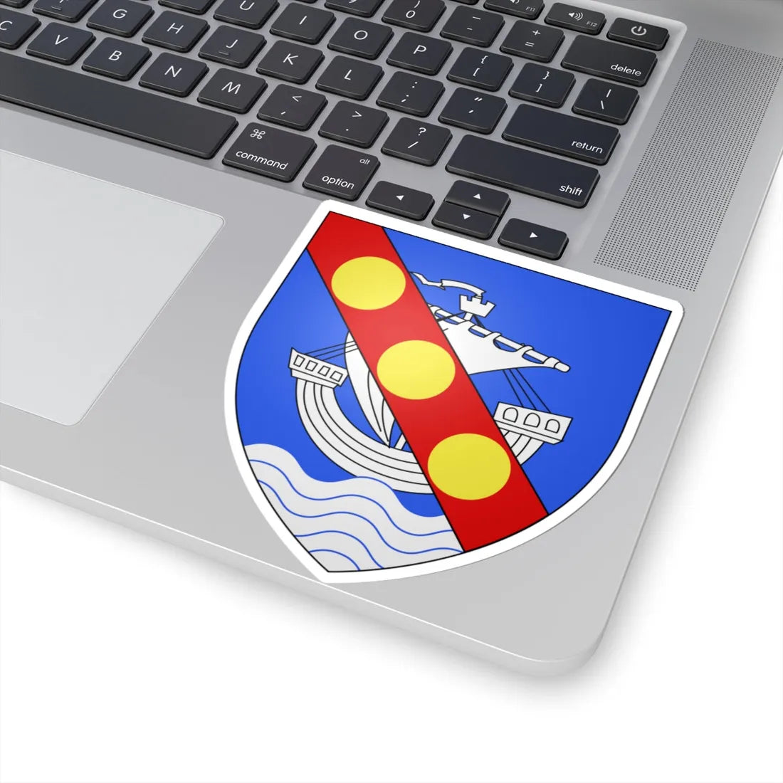 Blason ville ca Trois Pistoles Québec (Canada) (Coat of Arms) STICKER Vinyl Kiss-Cut Decal - The Sticker Space