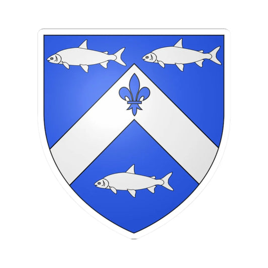 Blason ville ca Trois-Rivieres (Canada) (Coat of Arms) STICKER Vinyl Kiss-Cut Decal 2 Inch White - The Sticker Space