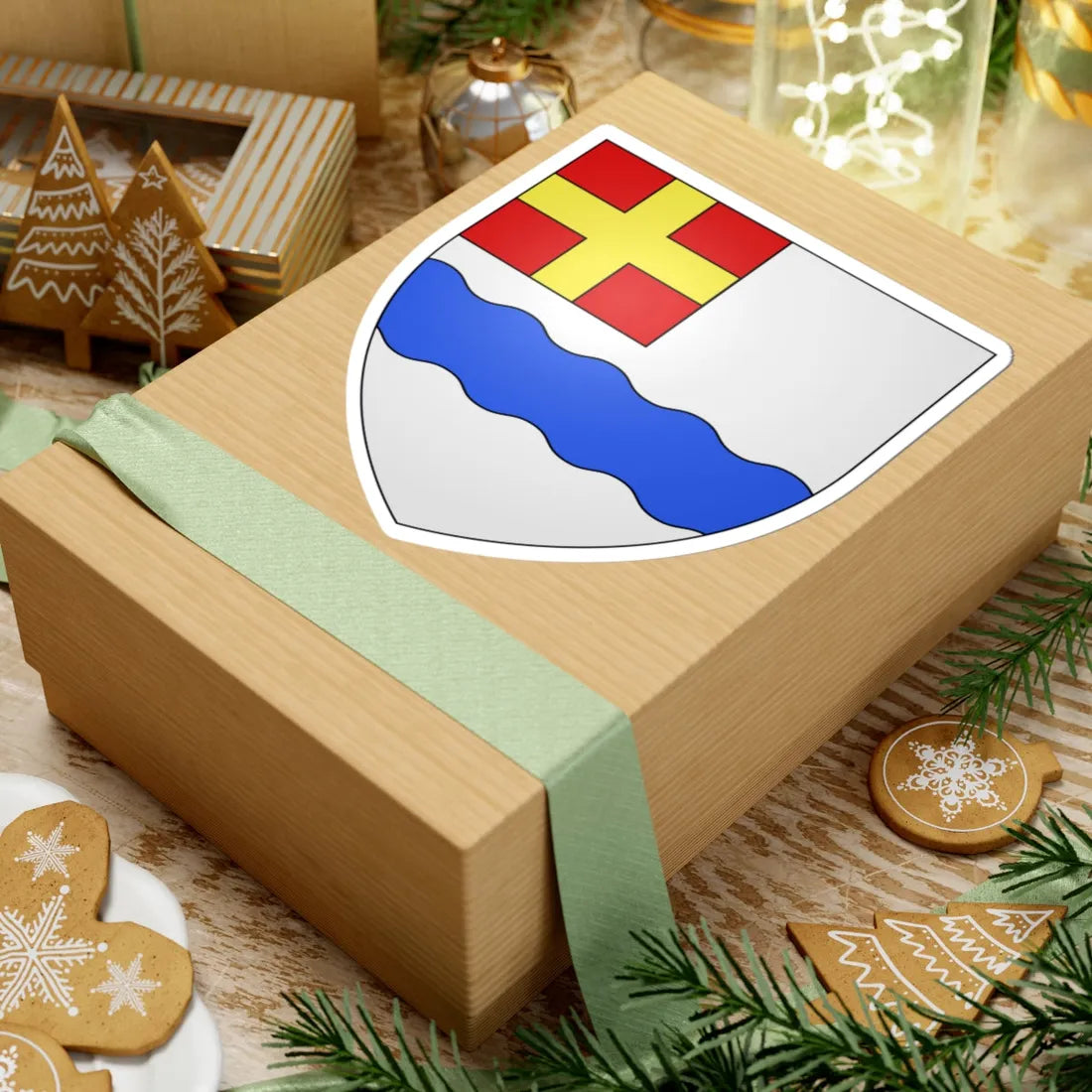 Blason ville ca Varennes (Canada) (Coat of Arms) STICKER Vinyl Kiss-Cut Decal - The Sticker Space