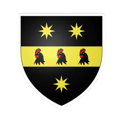 Blason ville ca Vercheres (Canada) (Coat of Arms) STICKER Vinyl Kiss-Cut Decal 3 Inch White - The Sticker Space