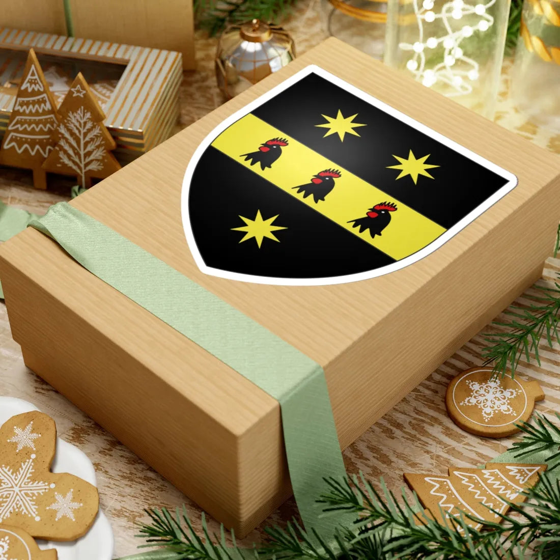 Blason ville ca Vercheres (Canada) (Coat of Arms) STICKER Vinyl Kiss-Cut Decal - The Sticker Space