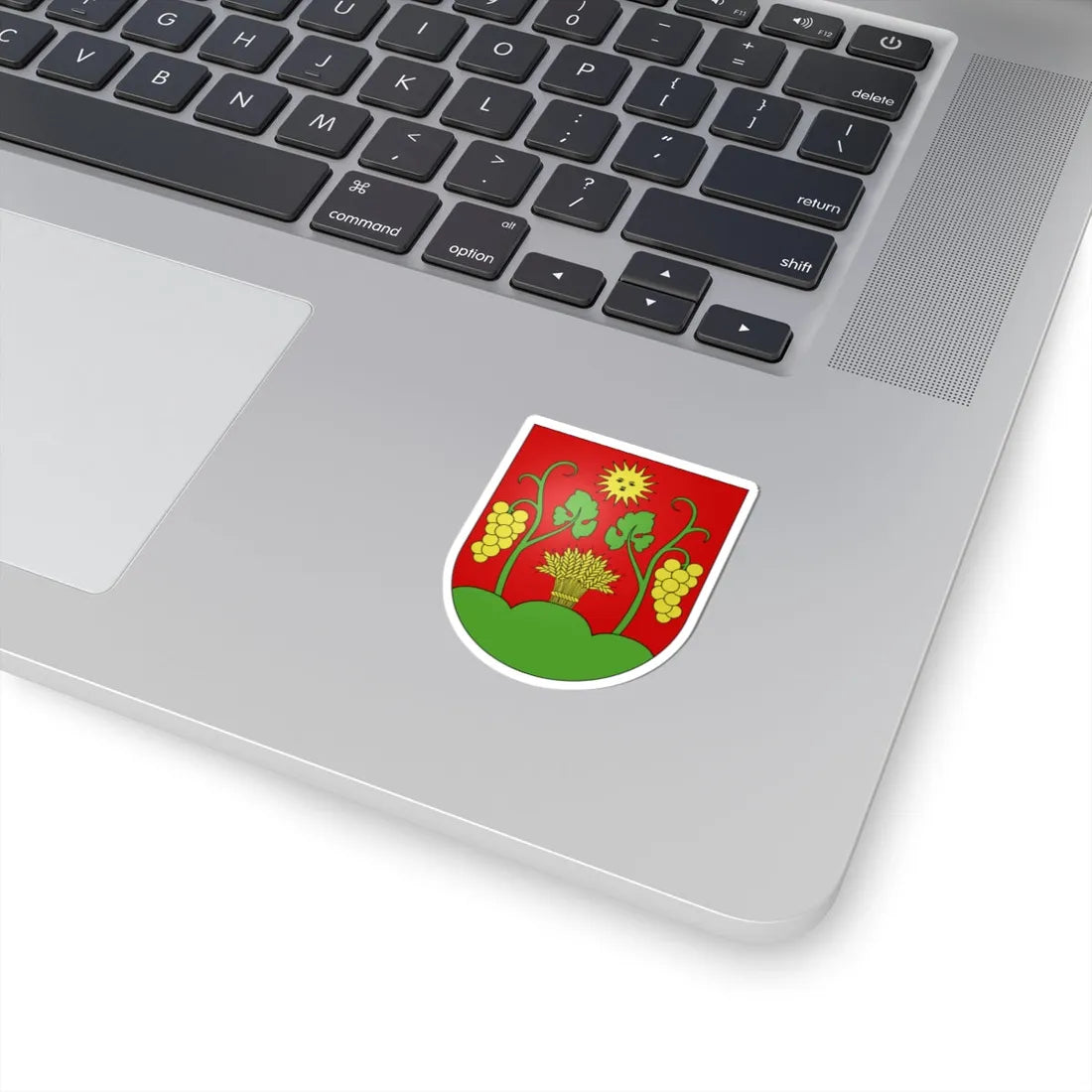 Blason ville ch Miège Valais (Switzerland) (Coat of Arms) STICKER Vinyl Kiss-Cut Decal - The Sticker Space