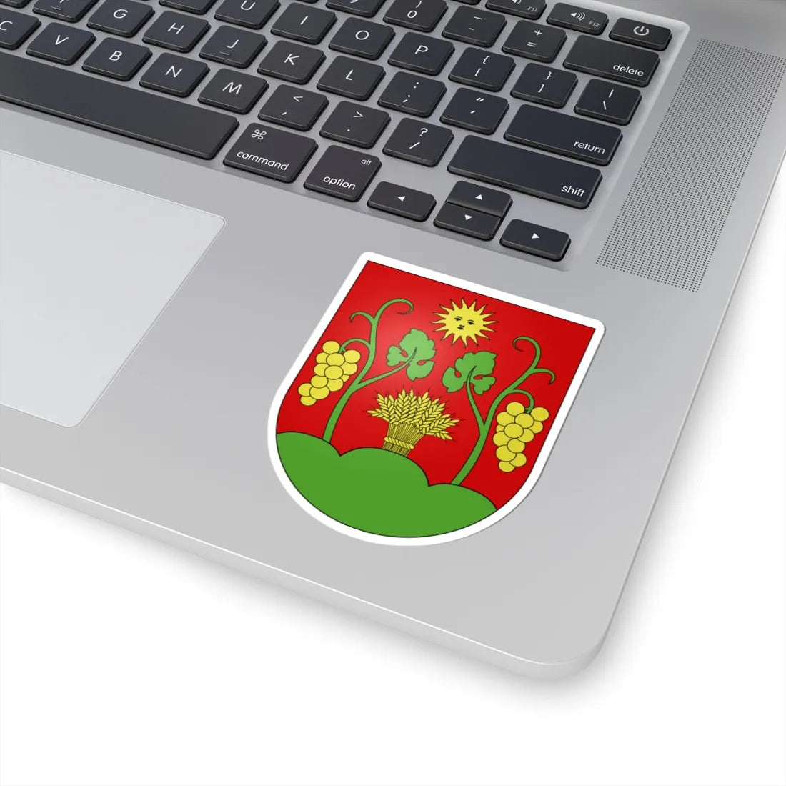 Blason ville ch Miège Valais (Switzerland) (Coat of Arms) STICKER Vinyl Kiss-Cut Decal - The Sticker Space