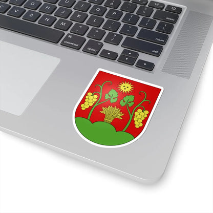 Blason ville ch Miège Valais (Switzerland) (Coat of Arms) STICKER Vinyl Kiss-Cut Decal - The Sticker Space