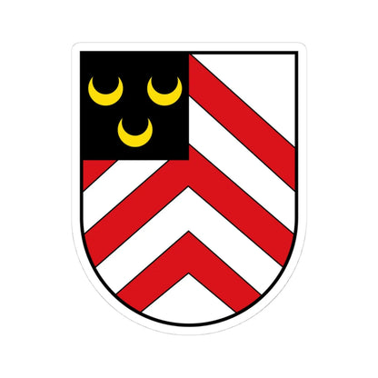 Blason ville de Bliesmengen Bolchen (Germany) (Coat of Arms) STICKER Vinyl Kiss-Cut Decal 4 Inch White - The Sticker Space
