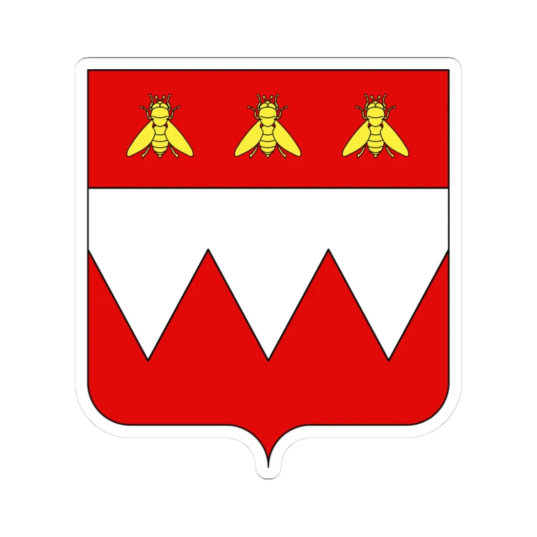 Blason ville fr Cologne-Empire (Germany) (Coat of Arms) STICKER Vinyl Kiss-Cut Decal 3 Inch White - The Sticker Space