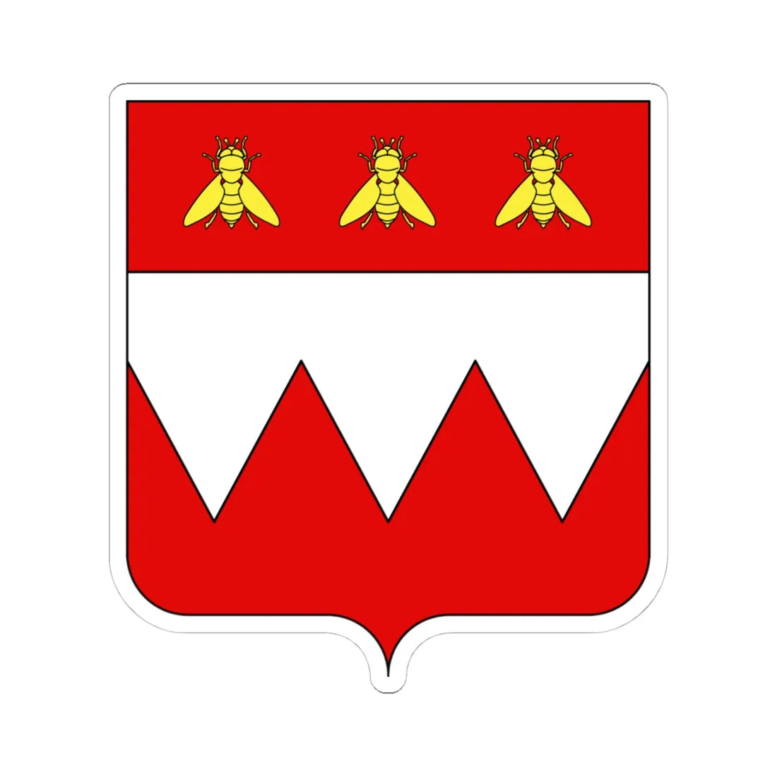 Blason ville fr Cologne-Empire (Germany) (Coat of Arms) STICKER Vinyl Kiss-Cut Decal 4 Inch White - The Sticker Space