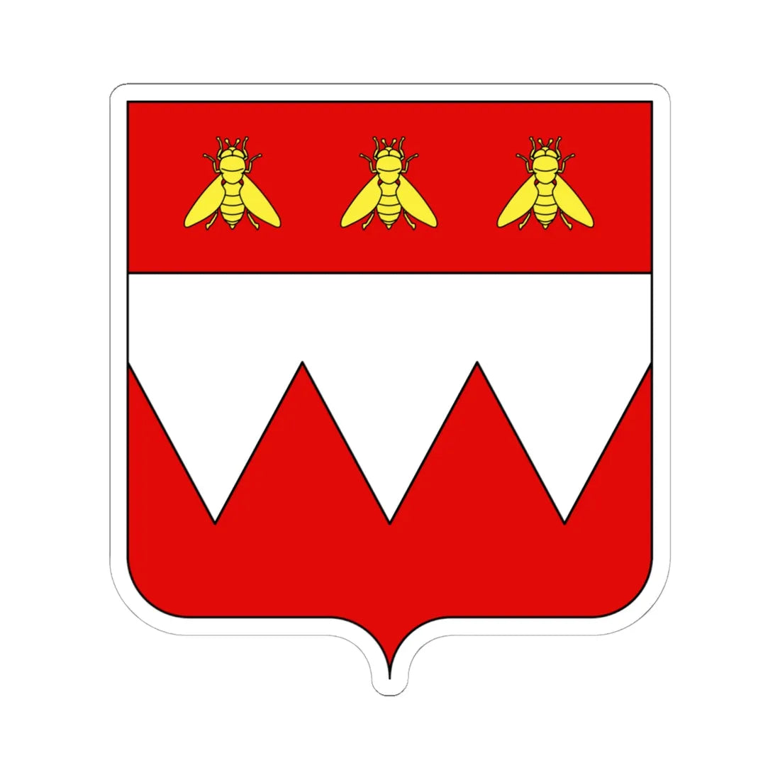 Blason ville fr Cologne-Empire (Germany) (Coat of Arms) STICKER Vinyl Kiss-Cut Decal 6 Inch White - The Sticker Space