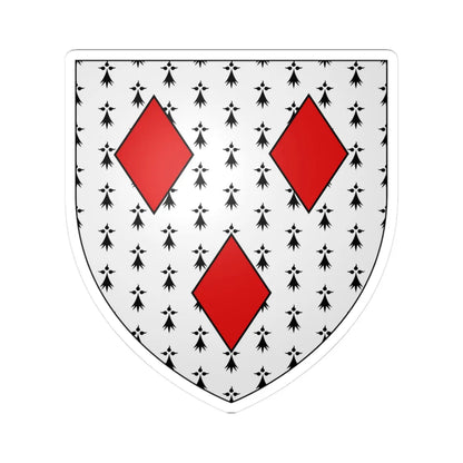 Blason ville fr Saint-Python Nord (France) (Coat of Arms) STICKER Vinyl Kiss-Cut Decal 3 Inch White - The Sticker Space